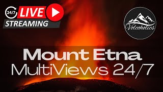 🌋 LIVE Mount Etna  Multiple Views LIVE 247 [upl. by Euqinna]