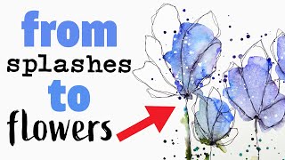 🤯 THIS technique will BLOW your mind   The EASIEST Watercolour Flowers [upl. by Siraj]