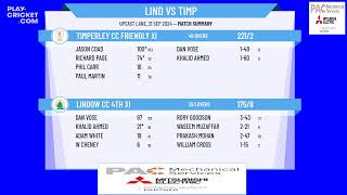 Lindow CC 4th XI v Timperley CC Friendly XI [upl. by Ssilb228]