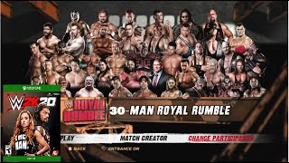 WWE 2K20  30man Royal Rumble  214 [upl. by Kennet]