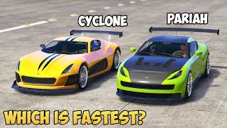 GTA 5  COIL CYCLONE vs OCELOT PARIAH  Which is Fastest [upl. by Terina781]