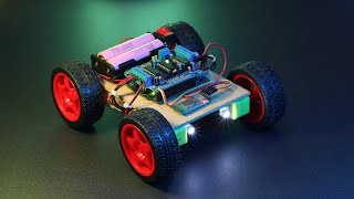 Arduino Bluetooth control car with Front amp Back Lights using Arduino UNO L293D Motor Driver HC05 [upl. by De Witt25]