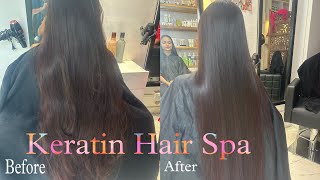 Keratin Hair Spa step by step [upl. by Akcire]