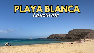 PLAYA BLANCA LANZAROTE  Beaches Shops Marina Bars amp Restaurant Tours [upl. by Brinson]