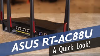 Asus RTAC88U AC3100 Router  A Quick Look [upl. by Acirderf]