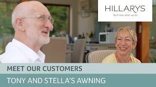 Hillarys Reviews  Tony and Stellas garden awning [upl. by Cleodal]