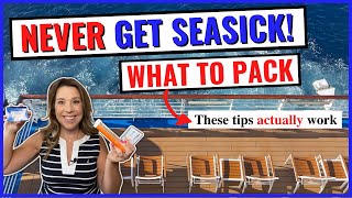 10 THINGS TO PACK TO PREVENT MOTION SICKNESS ON A CRUISE that actually work [upl. by Elnukeda]