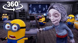 Minions CAUGHT Red Handed with the Teachers Pointer in 360 VR [upl. by Aiekan564]