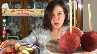 Manzanas Cubiertas con Chamoy Caseras  paso a paso [upl. by Onfre677]