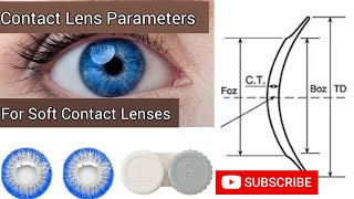 Trial Contact Lens Parameters for Soft Contact Lenses [upl. by Battista]