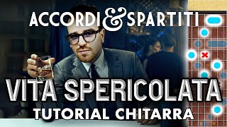 VITA SPERICOLATA Tutorial Chitarra  Vasco Rossi [upl. by Sakul]