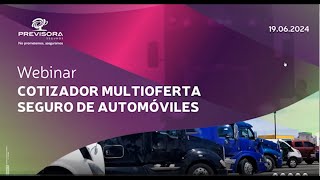 Al Aire con Previsora  Webinar Cotizador Multioferta Seguro De Automoviles [upl. by Elesig]