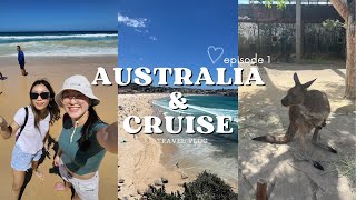 we flew across the world for a cruise australia ep 1🦘🐨 [upl. by Rednael]