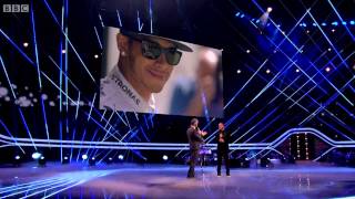 Lewis Hamilton  BBC SPOTY Intro and Interview Sports Personality Of The Year 2014 [upl. by Potter]