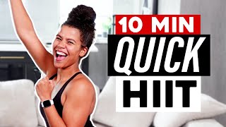 10 Min HIIT Cardio Workout to Burn Fat [upl. by Hylton84]