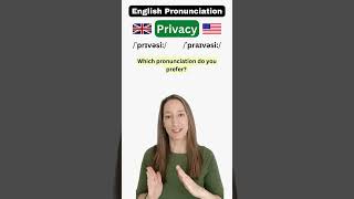 How to pronounce PRIVACY learnenglish englishcourse englishteacher [upl. by Eivi153]