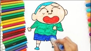 how to draw ShinChan friend masao  ShinChan drawing step by step [upl. by Narah]