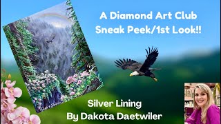 A Diamond Art Club Sneak Peek Silver Lining By Dakota Daetwiler [upl. by Olinde]