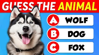 Guess 60 ANIMALS 🐶🐱 EASY to IMPOSSIBLE 🧠🤯 [upl. by Tterb]