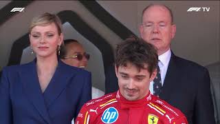 Monégasque amp Italian National Anthems  Monaco GP 2024 [upl. by Kenton716]