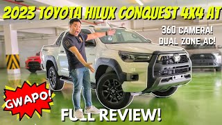 2023 TOYOTA HILUX CONQUEST 4X4 AT  FULL REVIEW  BEST SELLING BRUSKO PICKUP TRUCK  LOUIE CASTRO TV [upl. by Xanthe809]