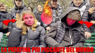 PROVIAMO LA PATATINA PIÙ PICCANTE DEL MONDO CON TRE FOLLOWER  SE NON BEVI IL LATTE TI REGALO 50€ [upl. by Korrie974]