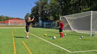 Goalkeeper trainingwith Elliot U13▪︎ IF Vasalund [upl. by Enelec231]