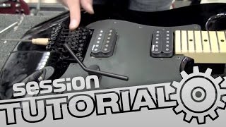 Saiten wechseln an Gitarren mit Floyd Rose System  session Tutorial [upl. by Langley]