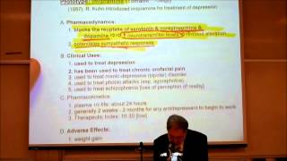 PHARMACOLOGY TRICYCLIC ANTIDEPRESSANTS amp ANTI PSYCHOTICS by Professor Fink [upl. by Buchbinder]