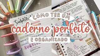 CADERNO BONITO e ORGANIZADO  DICAS e TRUQUES para fazer ANOTAÇÕES LINDAS [upl. by Ollayos786]