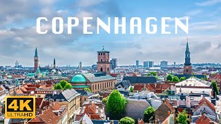 Copenhagen Denmark 🇩🇰  4K Drone Footage With Subtitles [upl. by Malinin]