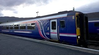 First ScotRail 4 Car Class 156 At Fort William Train Station [upl. by Carrington946]