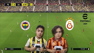 ABİMLE PES 2024 KAPIŞMASI  DERBİ [upl. by Medrek]