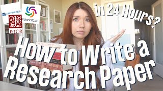 How To Write a Research Paper QUICKLY  Advice from a PhD Student [upl. by Lleoj902]