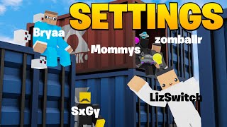 USING INSANE KRUNKER SETTINGS Content Creators PT3 [upl. by Winterbottom]