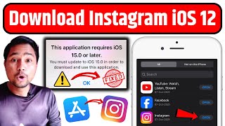 Instagram This Application Requires iOS 150 or Later Fixed  Download Instagram in iPhone 5 6 6 [upl. by Ynaiffit]