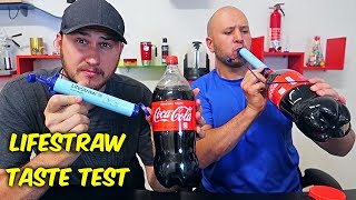 Drinking Coke with LifeStraw Taste Test [upl. by Aluin]