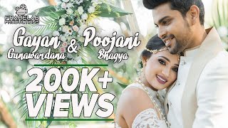 Poojani and Gayan  Wedding Video [upl. by Nosnar523]