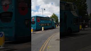 Bus Spotting in Hertford Arriva Enviro400 6458 SN58 ENX Route 395 Ware to Sele Farm Part 1 [upl. by Jerrilee]