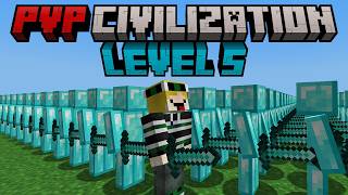 Minecraft but I become the BEST in PVP CIVILIZATION [upl. by Lucrece850]