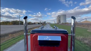 Cat 3406E Straight PipeJake Brake Delivering Corn to Elevator [upl. by Ahsieym]