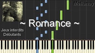 Romance  Jeux interdits  tutorial piano [upl. by Helmer717]