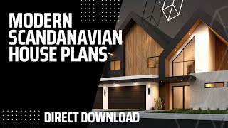 Modern Scandinavian House Plans  DIRECT DOWNLOAD AVAILABLE [upl. by Loralee]