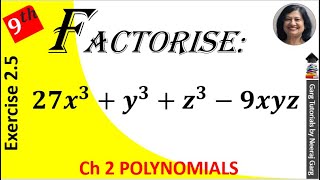 Factorise 27x33yz3–9xyz  Class 9 Maths Chapter 2 Exercise 25 Queastion 11 [upl. by Initsed]