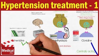 Pharmacology CVS 3 Hypertension Treatment 1 Sympatholytics  Beta Blockers amp Alpha Blockers [upl. by Brunelle553]