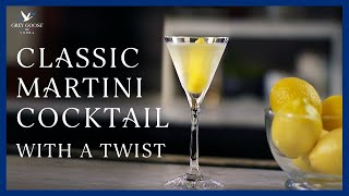 Classic Martini Cocktail With a Twist  Grey Goose Vodka [upl. by Hako588]