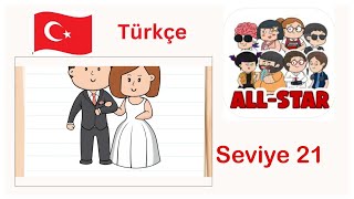 Brain Test All Star Seviye 21 Çözüm  Brain test all star Türkçe 🇹🇷 [upl. by Holms]