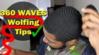 How To Take Care of 360 Waves When Wolfing Coarse Hair Stop Over Curling [upl. by Ille984]