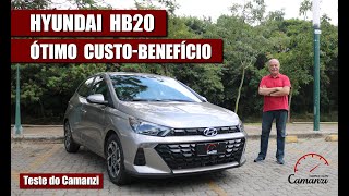 Hyundai HB20 2023 tem uma das melhores relações custobenefício do segmento  Teste do Camanzi [upl. by Ciro]