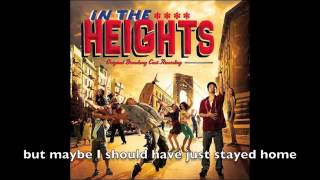 Breathe  In the Heights with lyrics [upl. by Ahsenat405]